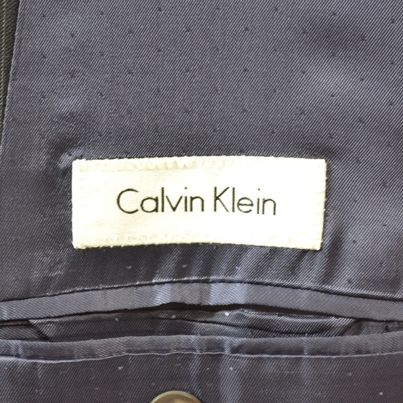 Calvin Klein 44L Sport Coat Blazer Suit Jacket Nav - Picture 8 of 8
